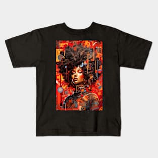 Abstract art woman Kids T-Shirt